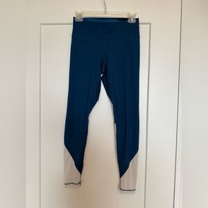 Blue and White Adidas Leggings